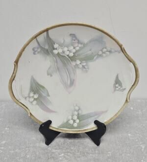 O. & E.G. Royal Austria Decorative Hand Painted Porcelain Plate